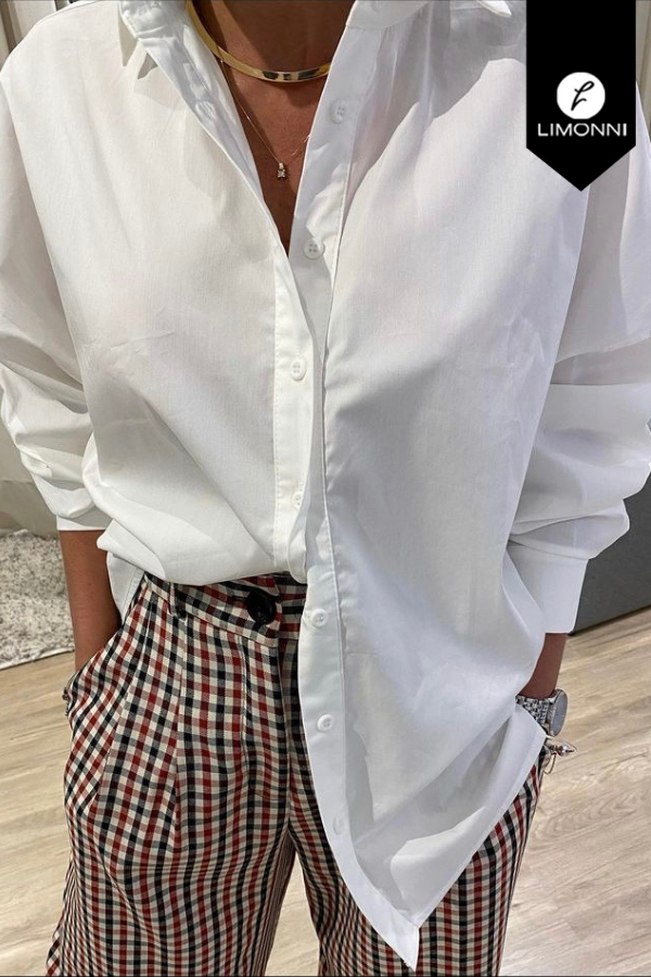 Blusas para mujer Limonni Mailia LI3684 Camiseras blanco