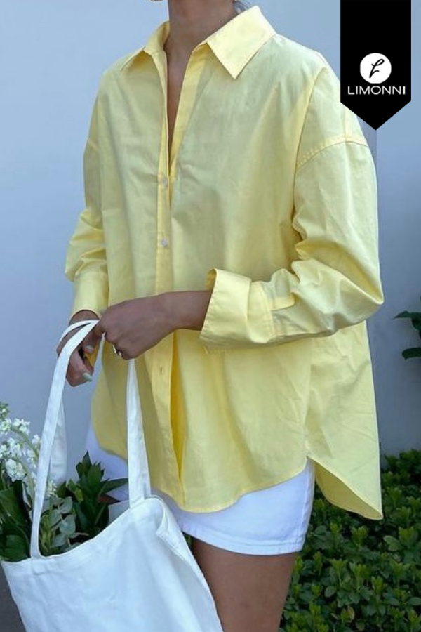 Blusas para mujer Limonni Mailia LI3688 Camiseras amarillo