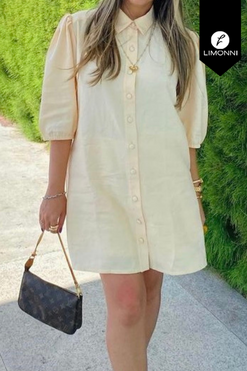 Vestidos para mujer Limonni Mailia LI3697 Cortos Casuales blanco