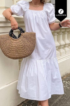 Vestidos para mujer Limonni Mailia LI3703 Maxidress blanco