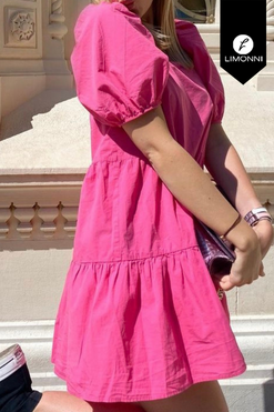 Vestidos para mujer Limonni Mailia LI3705 Cortos Casuales fuscia
