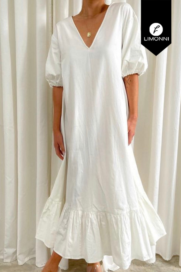 Vestidos para mujer Limonni Mailia LI3710 Maxidress blanco