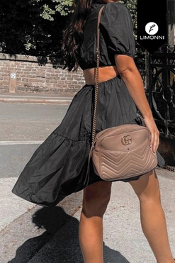 Vestidos para mujer Limonni Mailia LI3711 Cortos Casuales negro