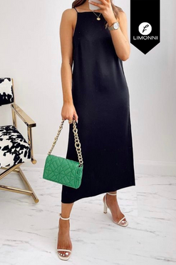 Vestidos para mujer Limonni Mailia LI3719 Maxidress negro