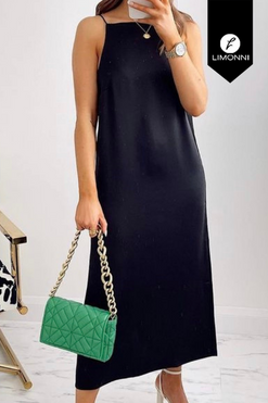 Vestidos para mujer Limonni Mailia LI3719 Maxidress negro