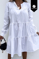 Vestidos para mujer Limonni Mailia LI3722 Cortos Casuales blanco