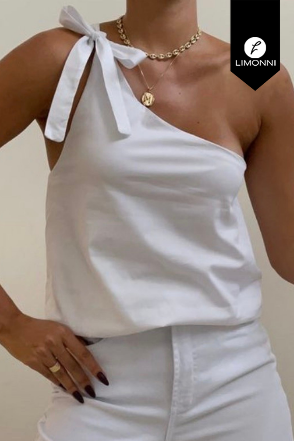 Blusas para mujer Limonni Mailia LI3731 Casuales blanco