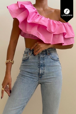 Blusas para mujer Limonni Mailia LI3735 Tops rosado