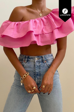 Blusas para mujer Limonni Mailia LI3735 Tops rosado