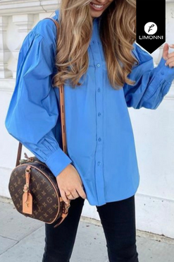 Blusas para mujer Limonni Mailia LI3743 Camiseras azul cielo