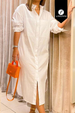 Vestidos para mujer Limonni Mailia LI3747 Maxidress blanco