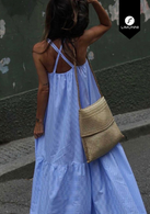 Vestidos para mujer Limonni Mailia LI3765 Maxidress azul cielo