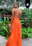Vestidos para mujer Limonni Mailia LI3766 Maxidress naranja