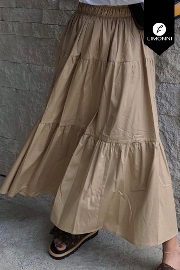 Faldas para mujer Limonni Mailia LI3773 Largos elegantes beige