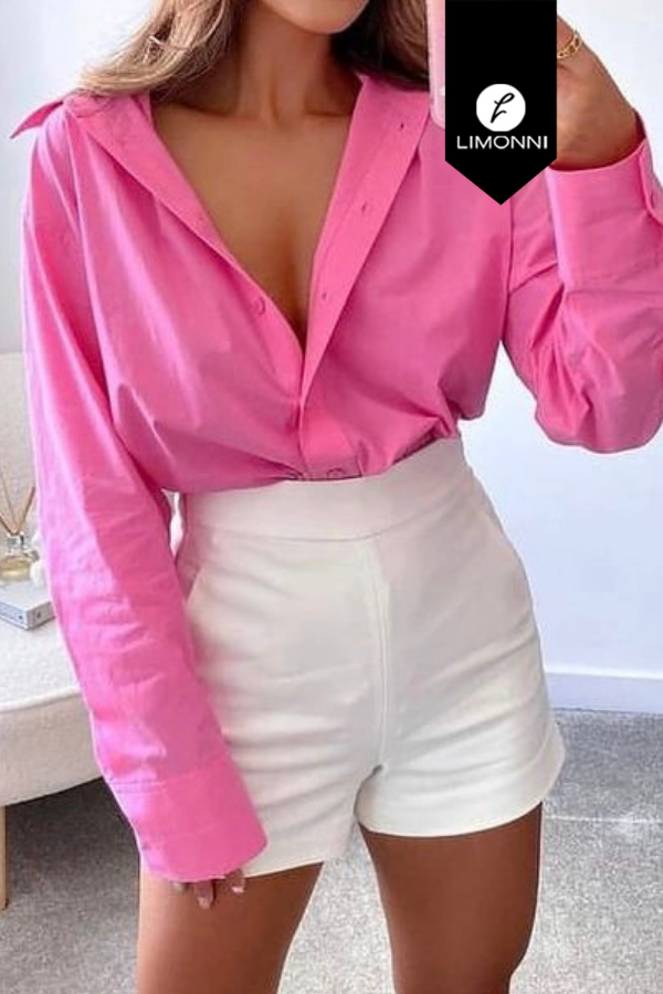 Blusas para mujer Limonni Mailia LI3783 Camiseras rosado