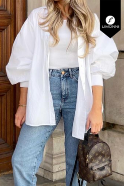 Blusas para mujer Limonni Mailia LI3796 Camiseras blanco