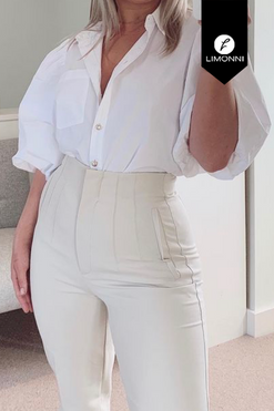Blusas para mujer Limonni Mailia LI3812 Camiseras blanco