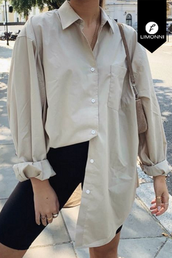 Blusas para mujer Limonni Mailia LI3813 Camiseras beige