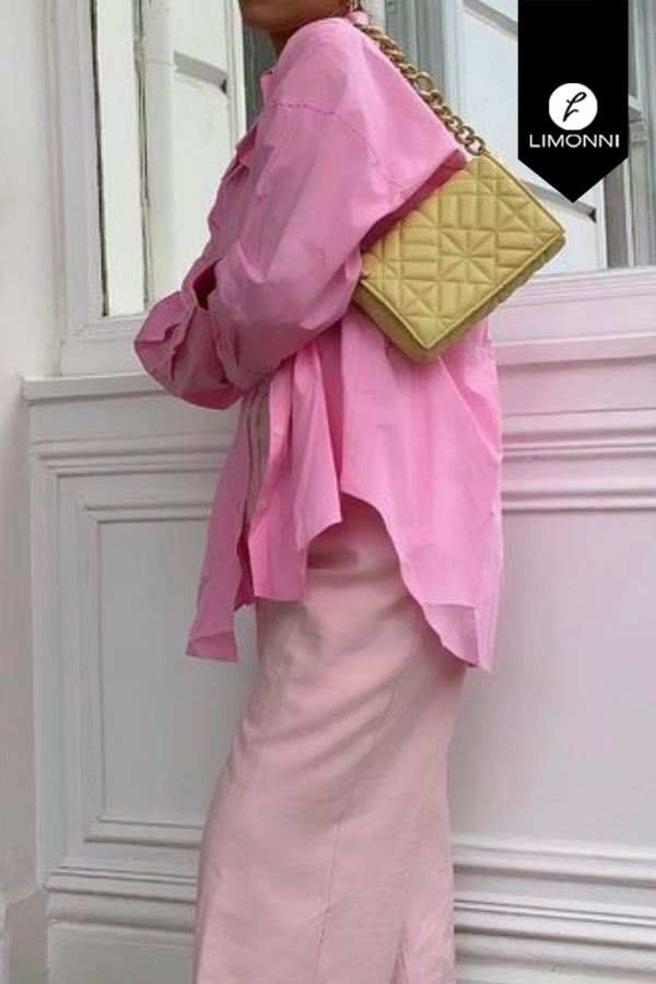 Blusas para mujer Limonni Mailia LI3814 Camiseras rosado
