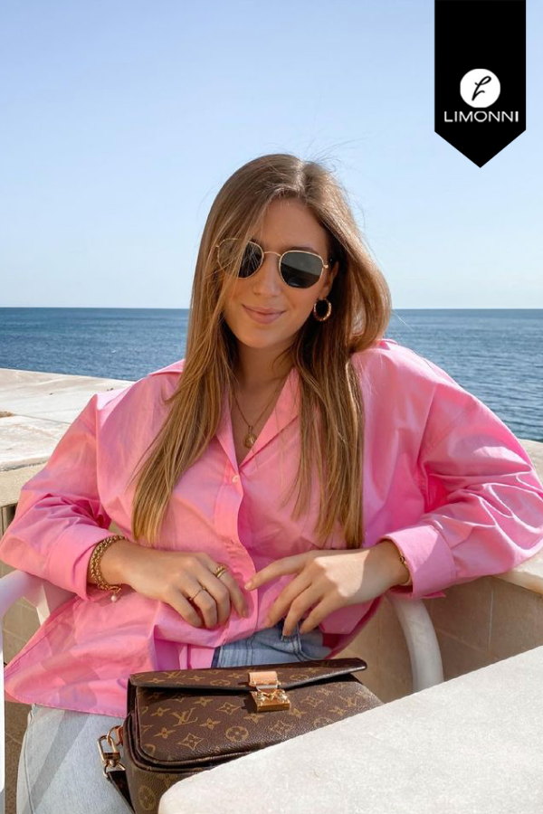 Blusas para mujer Limonni Mailia LI3820 Camiseras rosado