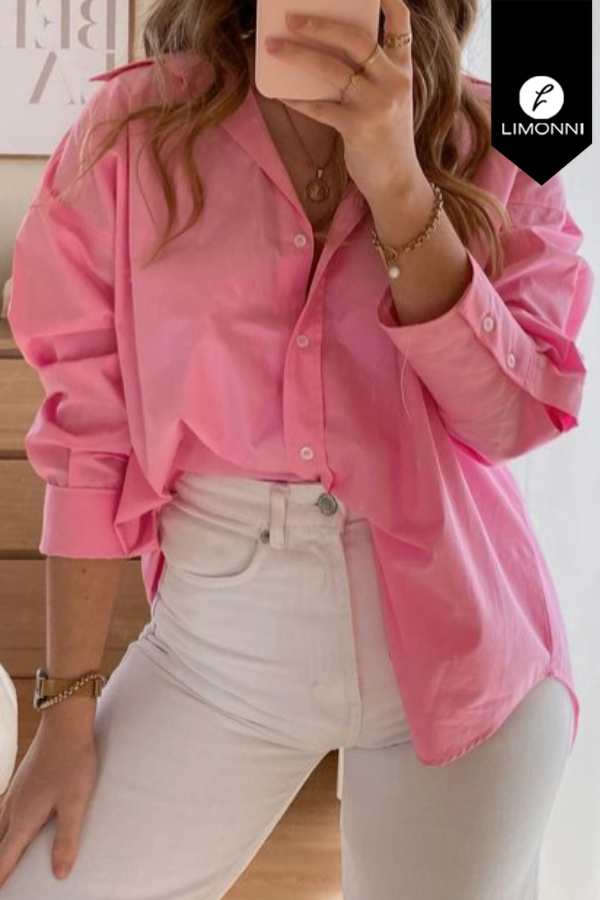 Blusas para mujer Limonni Mailia LI3820 Camiseras rosado