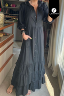 Vestidos para mujer Limonni Mailia LI3829 Maxidress negro