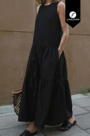 Vestidos para mujer Limonni Mailia LI3832 Maxidress negro