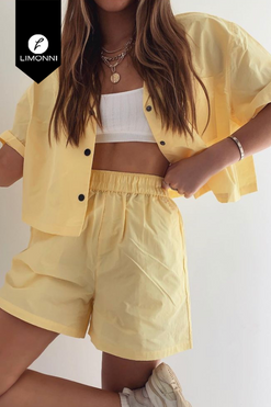 Blusas para mujer Limonni Mailia LI3842 Camiseras amarillo
