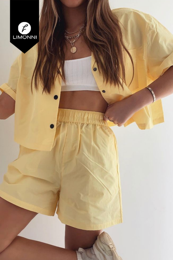 Blusas para mujer Limonni Mailia LI3842 Camiseras amarillo