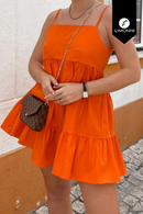 Vestidos para mujer Limonni Mailia LI3847 Cortos Casuales naranja