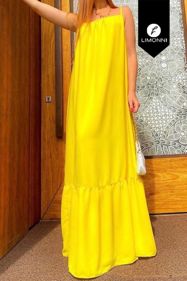 Vestidos para mujer Limonni Mailia LI3849 Maxidress amarillo