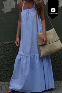 Vestidos para mujer Limonni Mailia LI3861 Maxidress blanco