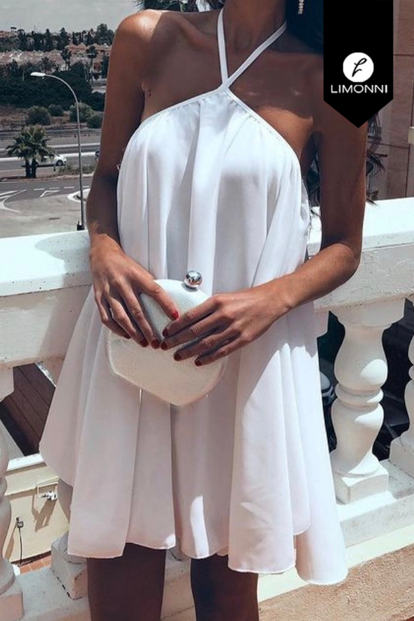 Vestidos para mujer Limonni Mailia LI3862 Cortos elegantes blanco
