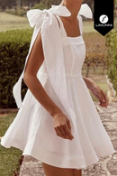 Vestidos para mujer Limonni Mailia LI3870 Cortos Casuales blanco