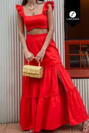 Sets Limonni Mailia LI3871 Set falda rojo