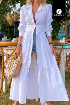 Blusas para mujer Limonni Mailia LI3872 Casuales blanco