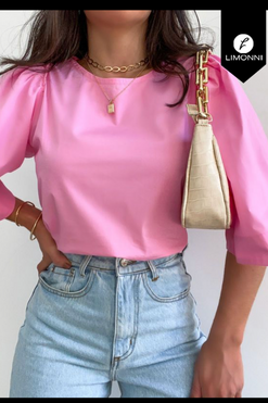 Blusas para mujer Limonni Mailia LI3875 Casuales rosado