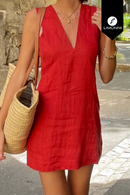 Vestidos para mujer Limonni Mailia LI3878 Cortos Casuales rojo