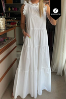 Vestidos para mujer Limonni Mailia LI3879 Maxidress blanco