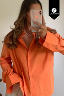 Blusas para mujer Limonni Mailia LI3881 Camiseras naranja