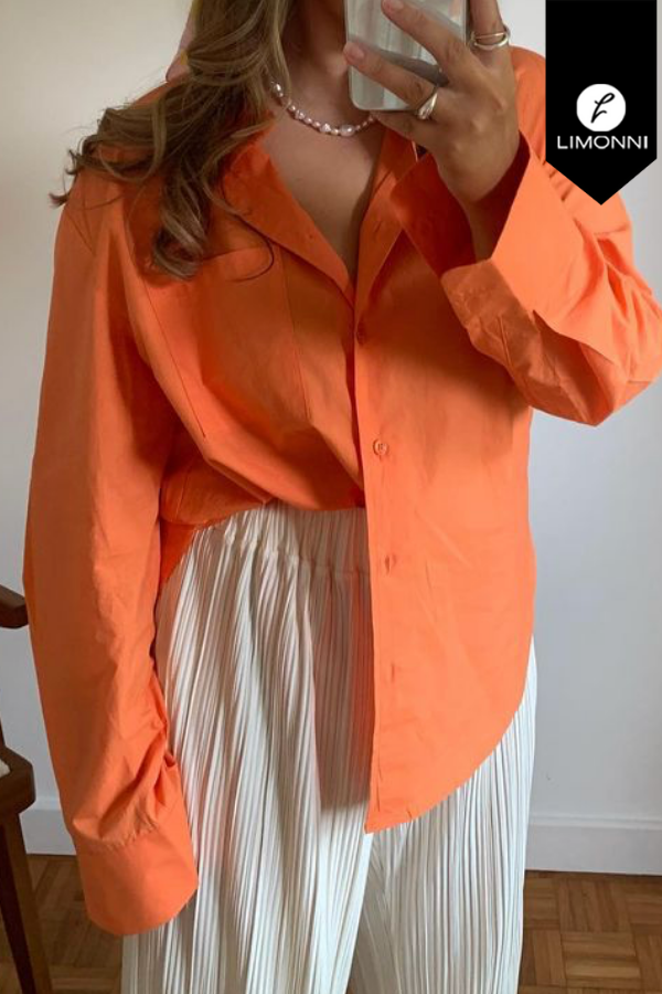 Blusas para mujer Limonni Mailia LI3881 Camiseras naranja