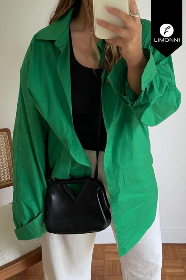 Blusas para mujer Limonni Mailia LI3882 Camiseras verde esmeralda