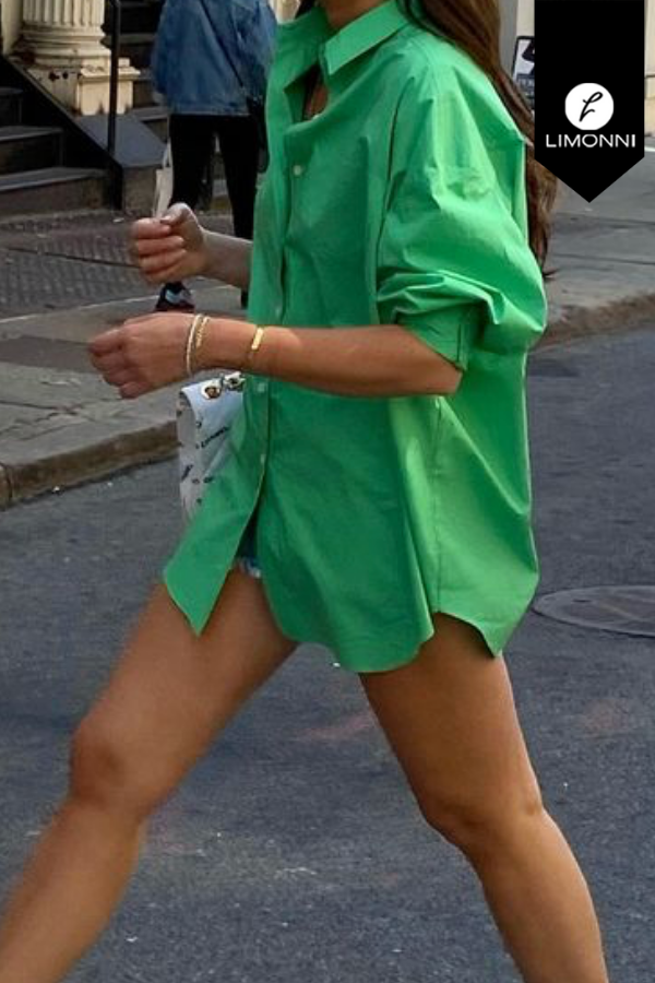 Blusas para mujer Limonni Mailia LI3886 Camiseras verde