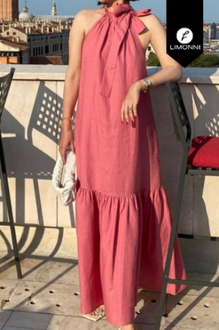 Vestidos para mujer Limonni Mailia LI3893 Maxidress rosa