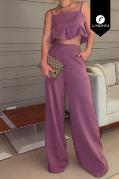 Bridal Limonni Mailia LI3897 Set pantalon blanco