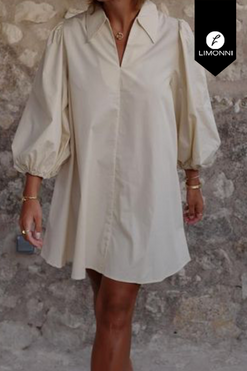 Vestidos para mujer Limonni Mailia LI3898 Cortos Casuales beige