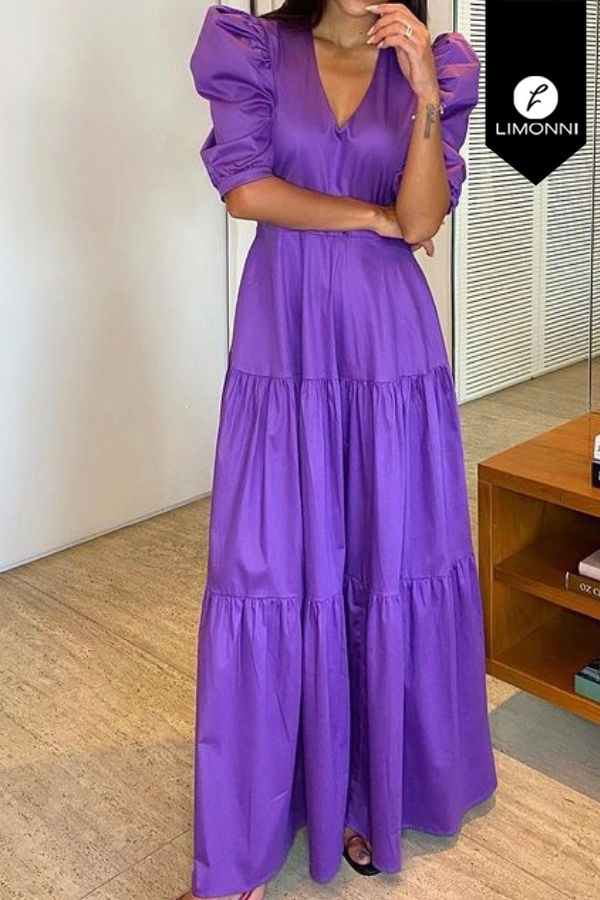 Vestidos para mujer Limonni Mailia LI3899 Maxidress purpura