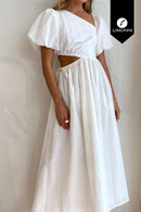 Vestidos para mujer Limonni Mailia LI3906 Maxidress blanco
