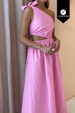 Vestidos para mujer Limonni Mailia LI3908 Maxidress rosado