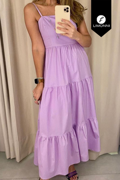 Vestidos para mujer Limonni Mailia LI3910 Maxidress lila